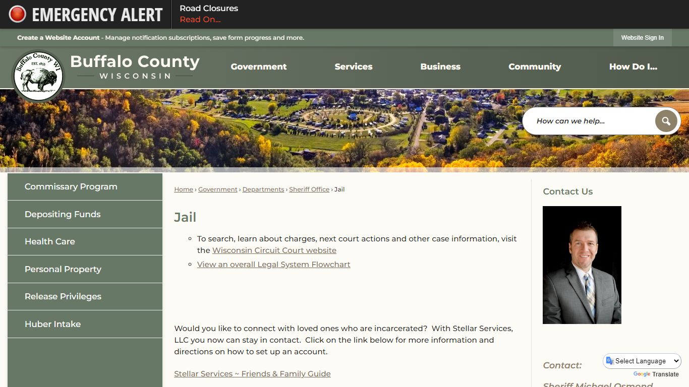 Jail | Buffalo County, WI - Official Website